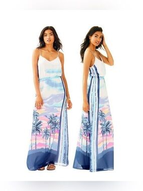 Lilly Pulitzer Deanna Maxi Dress
XXS Pink Sunset Palm Sunset
